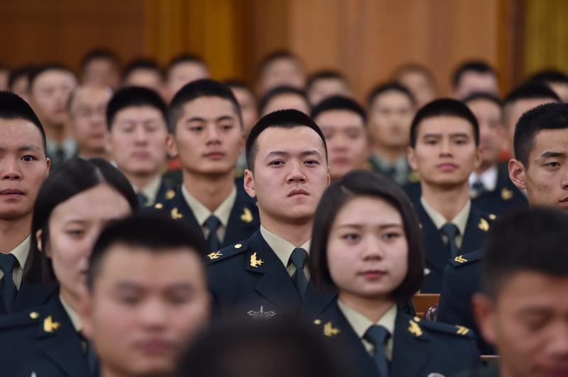 庆祝大会现场。（记者 翁奇羽 摄）